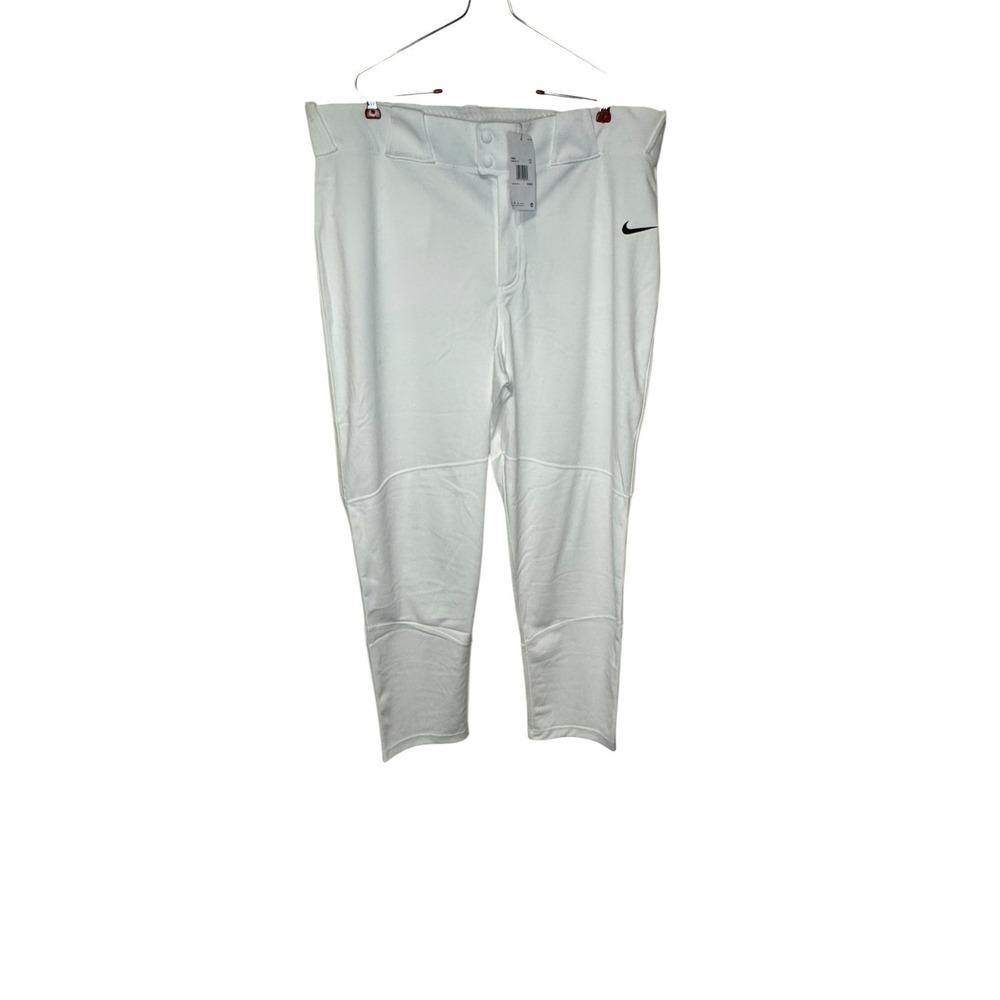 Nike Vapor Men's Pants Baseball Soft Ball Game Dri Fit  BQ5488-100 White Sz. 3XL